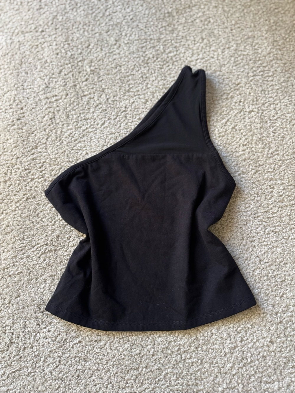 Express Black One-Shoulder Camisole one shoulder sexy - y2k